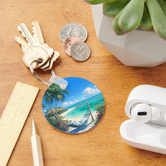 Ocean Paradise - Tropical Beach Oasis Sleutelhanger (Bureau)