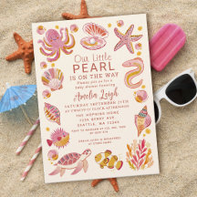 Ocean Parel Zeewezens Roze Meisje Baby Shower