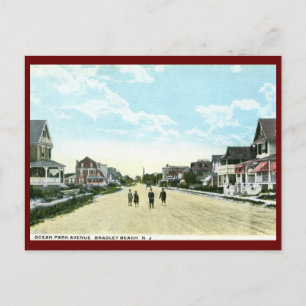 Ocean Park Ave, Bradley Beach, NJ Briefkaart