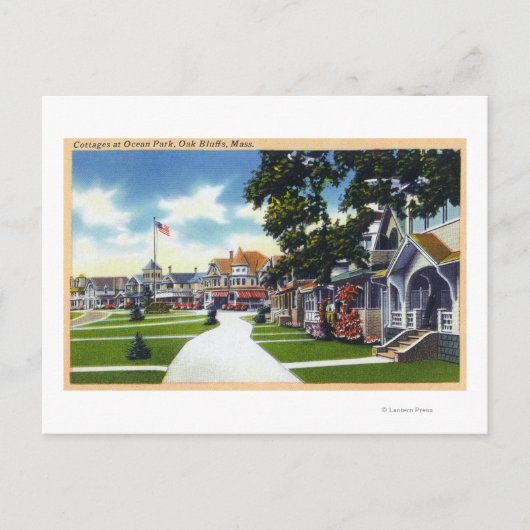 Ocean Park Cottages Scene Briefkaart (Voorkant)