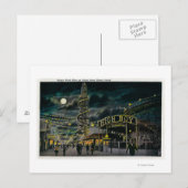 Ocean Park Pier in Night van Dome Hotel Briefkaart (Voorkant / Achterkant)