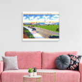 Ocean Park Uitzicht van Boats die aankomen in Harb Canvas Afdruk (Insitu (Woonkamer))