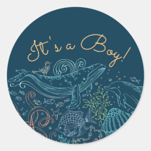 Ocean Party   Het is een Boy Sticker