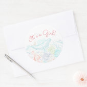 Ocean Party | Het is een meisje Sticker (Envelop)