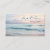 Ocean Pastel Kleuren | QR-code Visitekaartje (Voorkant)