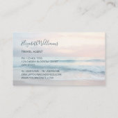 Ocean Pastel Kleuren Visitekaartje (Achterkant)