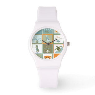Ocean Patchwork Horloge
