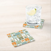 Ocean Patchwork Kartonnen Onderzetters (Insitu)