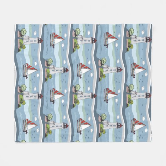 Ocean Pattern dekens (Voorkant (Horizontaal))