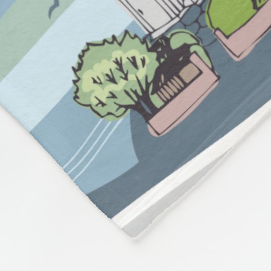 Ocean Pattern dekens (Hoek)