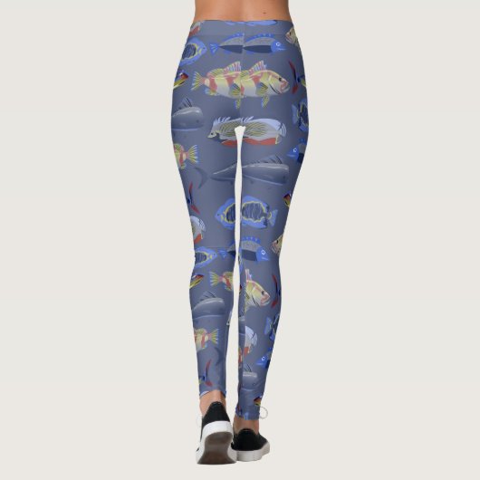 Ocean Pattern Leggings (Achterkant)