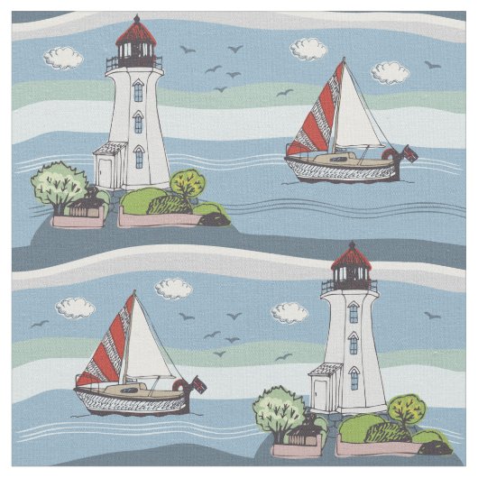 Ocean Pattern Stof (Close Up)