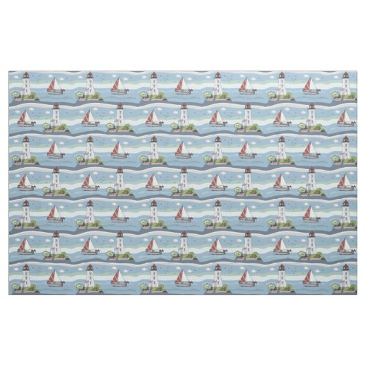 Ocean Pattern Stof (Fat Quarter)