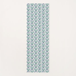 Ocean Peace Signs Yoga Mat