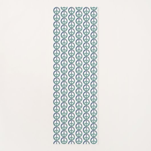 Ocean Peace Signs Yoga Mat (Voorkant)