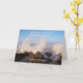 Ocean Personalized 12th Wedding Jubileum Kaart (Gele Bloem)