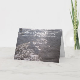 Ocean Personalized 50th Wedding Jubileum Kaart