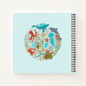 Ocean Personalized Notebook (Monogram Onderwater) Notitieboek (Achterkant)