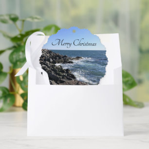 Ocean Photo Bedankt Klant Vrolijk Kerstfeest Ornament Kaart
