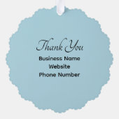 Ocean Photo Bedankt Klant Vrolijk Kerstfeest Ornament Kaart (Achterkant)