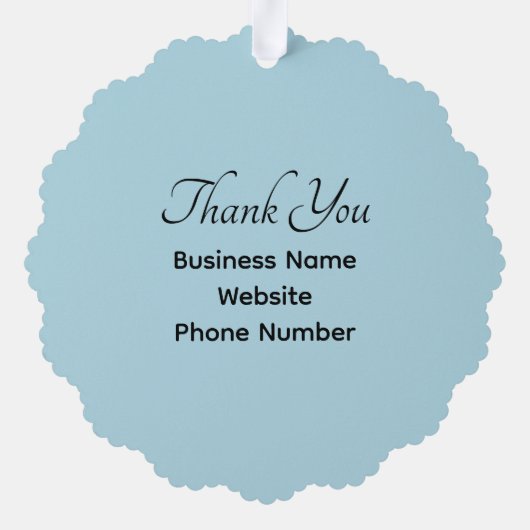 Ocean Photo Bedankt Klant Vrolijk Kerstfeest Ornament Kaart (Achterkant)