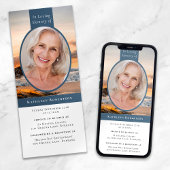 Ocean Photo Begrafenis Digitale uitnodiging