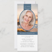 Ocean Photo Begrafenis Digitale uitnodiging (Voorkant)