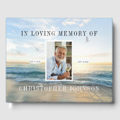 Ocean Photo Funeral Guest Book Gastenboek (Voorkant)