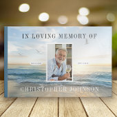 Ocean Photo Funeral Guest Book Gastenboek