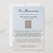 Ocean Photo Obituary Death Announding Aankondiging (Voorkant)