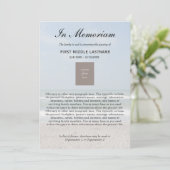 Ocean Photo Obituary Death Announding Aankondiging (Staand voorkant)