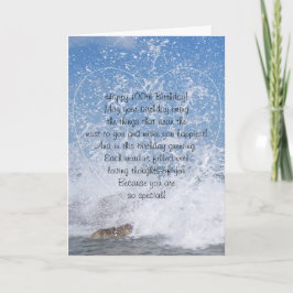 Ocean Photography Personalized 100th Birthday Kaart