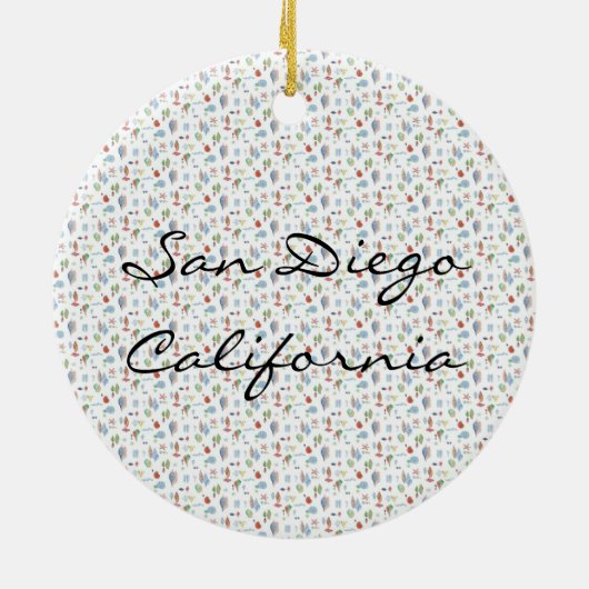 Ocean Pier op Sunset Keramisch Ornament (Achterkant)