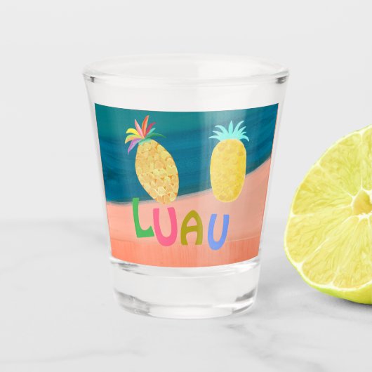 Ocean Pineapple Luau Shot Glas (Voorkant)
