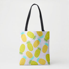 Ocean Pineapples Farmhouse Pattern Tote Bag