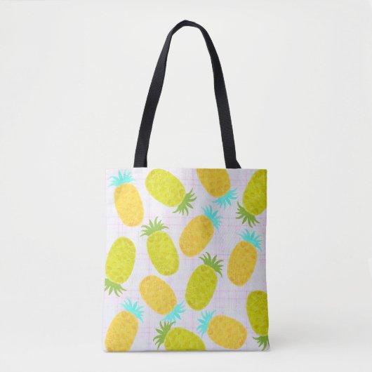Ocean Pineapples Farmhouse Pattern Tote Bag (Voorkant)