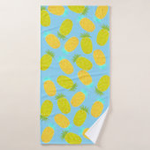 Ocean Pineapples Pattern Badhanddoek (Badhanddoek)