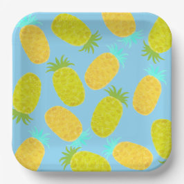 Ocean Pineapples Pattern  Papieren Bordje