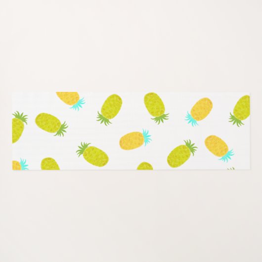 Ocean Pineapples Pattern Yogamat (Achterkant (horizontaal))