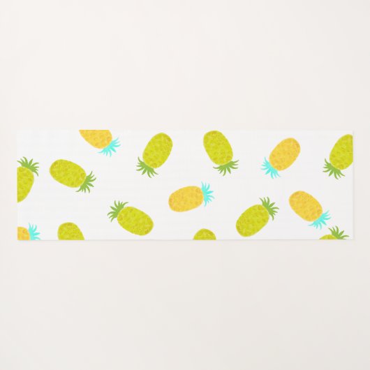 Ocean Pineapples Pattern  Yogamat (Achterkant (horizontaal))