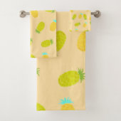Ocean Pineapples Peach Pattern  Bad Handdoek (Insitu)
