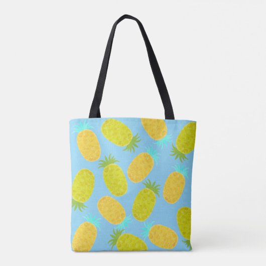 Ocean Pineapples Sky Pattern Tote Bag (Achterkant)