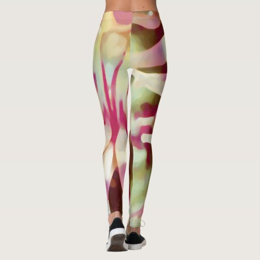 Ocean Pink Anemani Leggings (Achterkant)