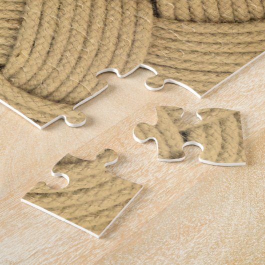 Ocean Plait Nautical Rope Mat Legpuzzel (Zijkant)