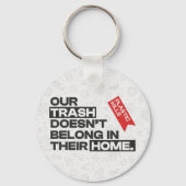 Ocean Plastic Pollution Awareness Quote Sleutelhanger (Voorkant)