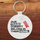 Ocean Plastic Pollution Awareness Quote Sleutelhanger (Voorkant)