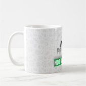 Ocean Plastic Pollution Awareness-typografie Koffiemok (Links)
