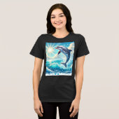 Ocean Play: Dolphin Splash T-shirt (Voorkant volledig)