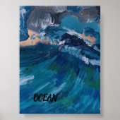 OCEAN POSTER VAN PAULA REILLY. (Voorkant)