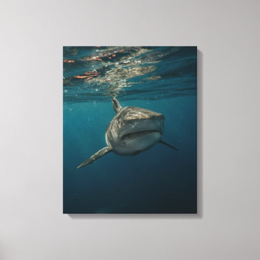 Ocean Predator Stretched Canvas Afdruk (Voorkant)